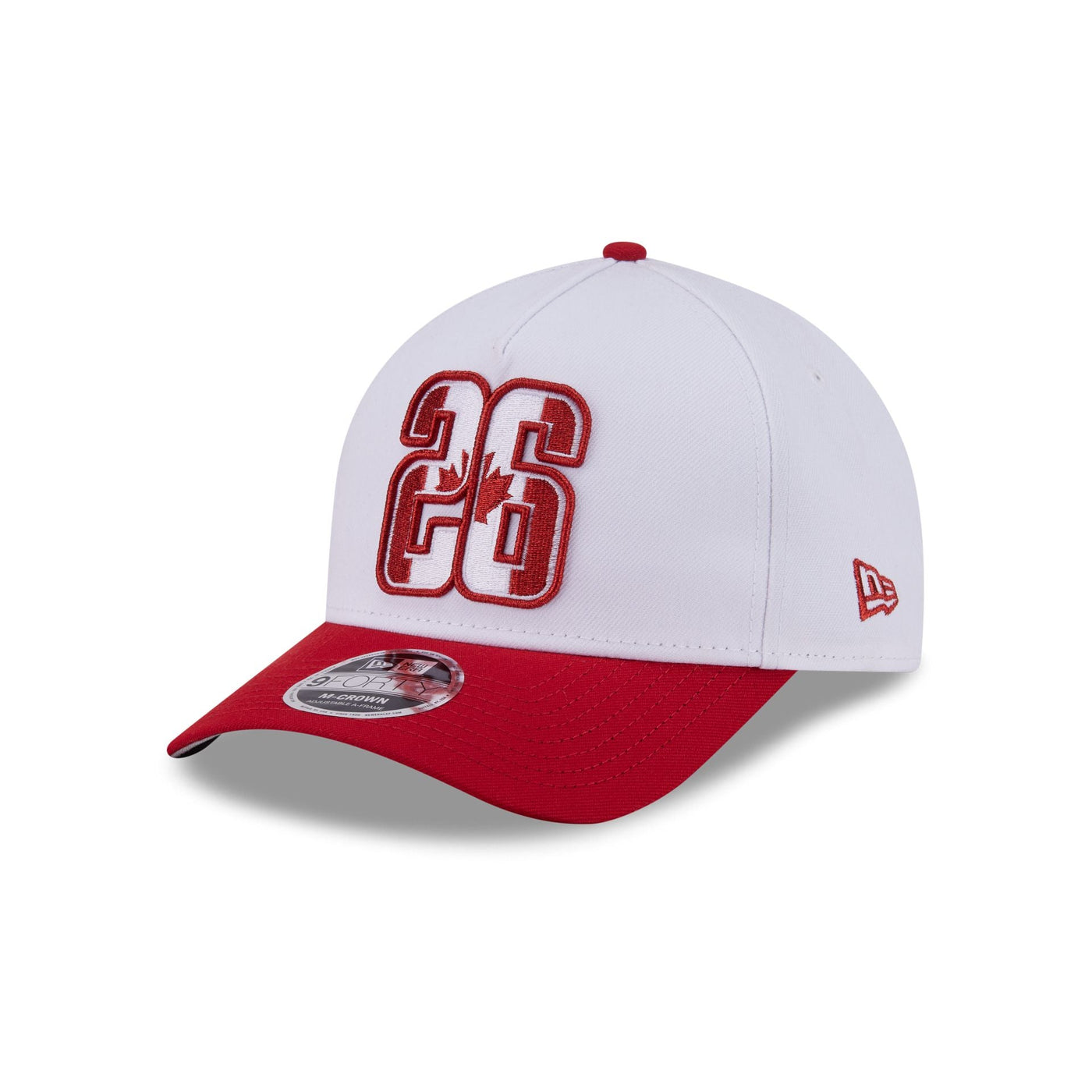 New Era Cap 2026 Canada Soccer Scarlet 9FORTY M-Crown A-Frame Snapback