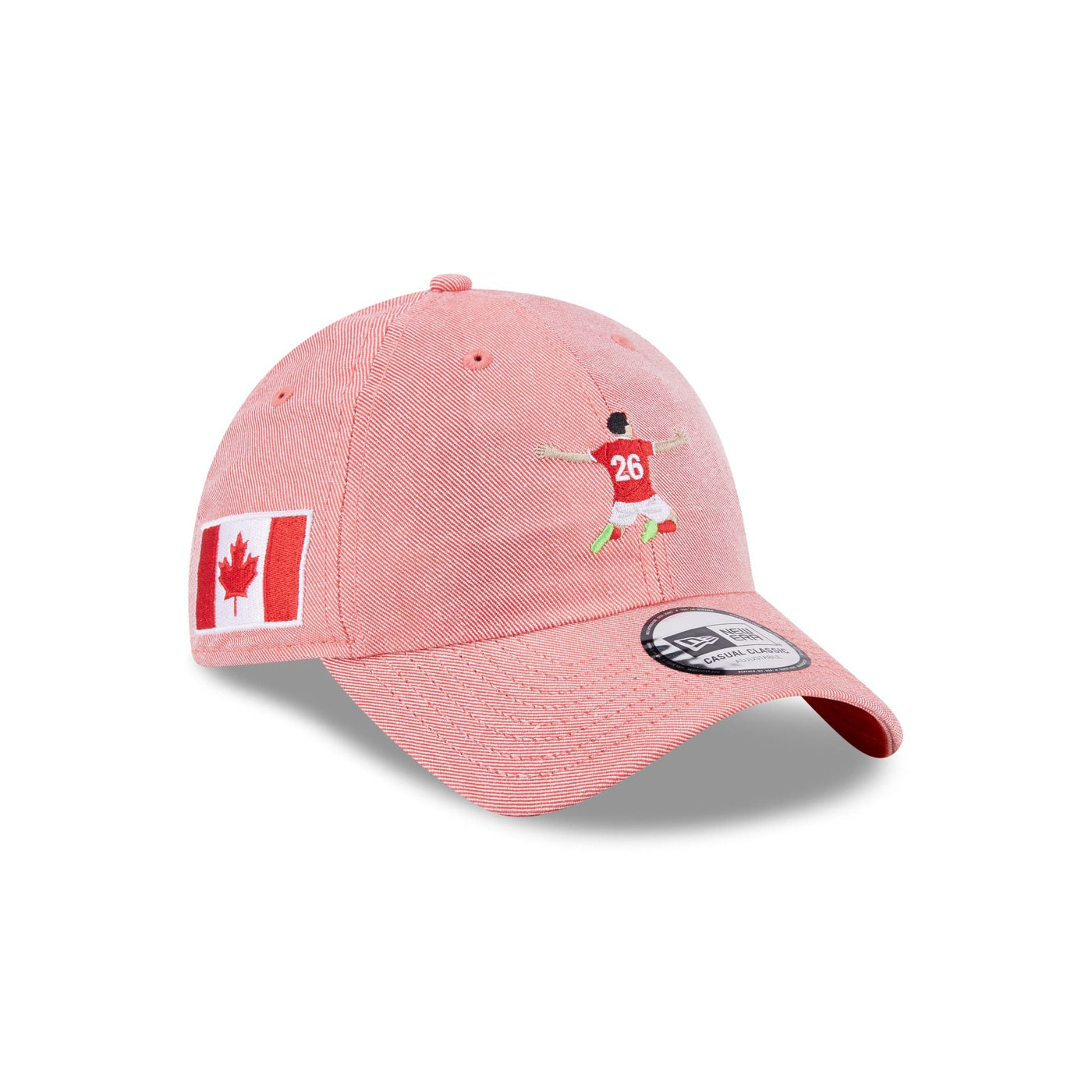 New Era Cap 2026 Canada Soccer Scarlet Casual Classic Adjustable Hat