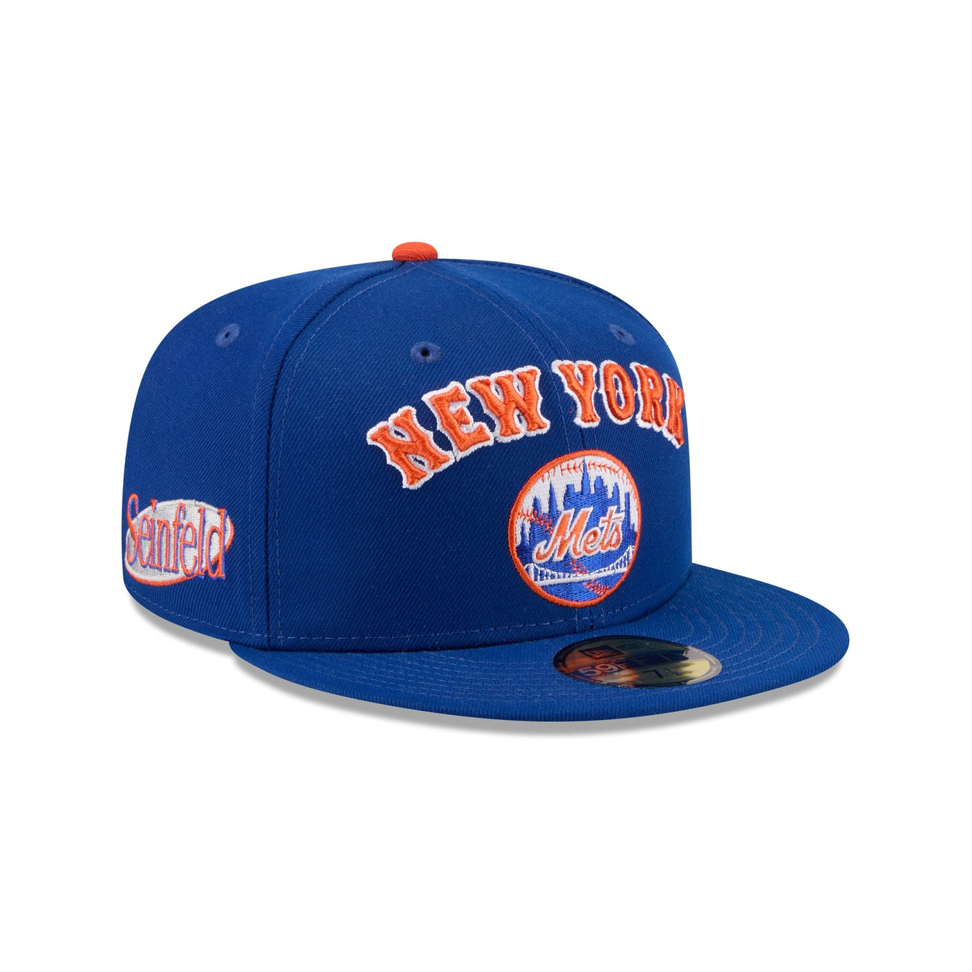 New York Mets Circle Logo Seinfeld 59FIFTY Fitted Hat