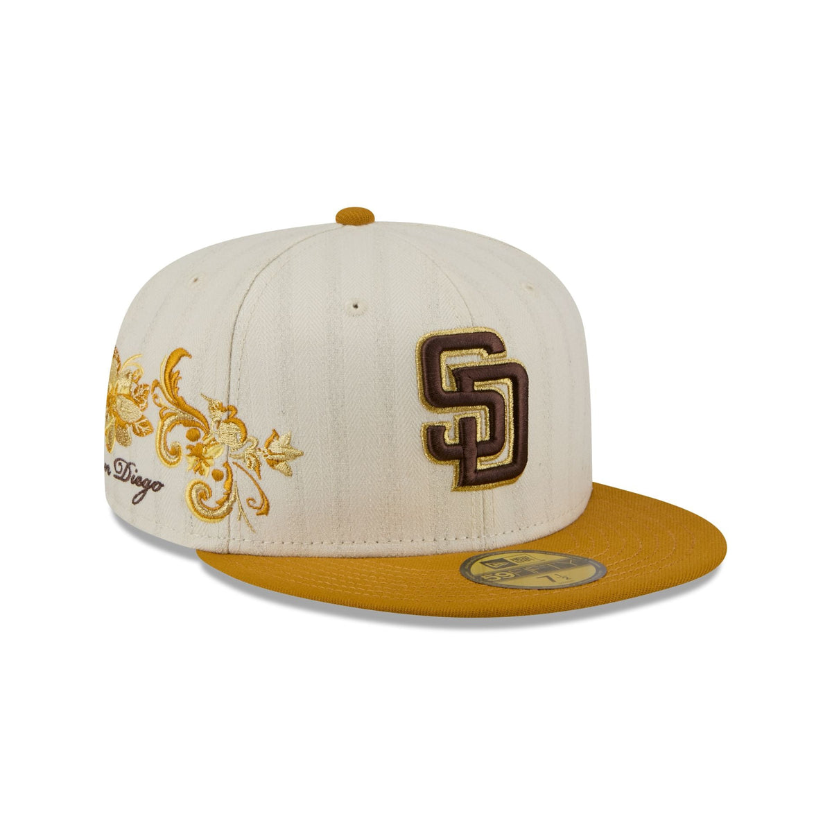 San Diego Padres Chrome Herringbone 59FIFTY Fitted Hat