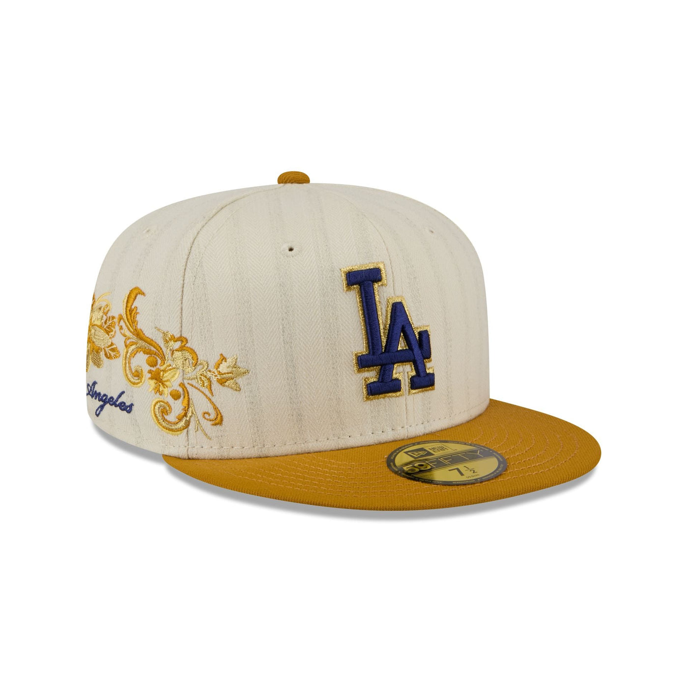 Los Angeles Dodgers Chrome Herringbone 59FIFTY Fitted Hat