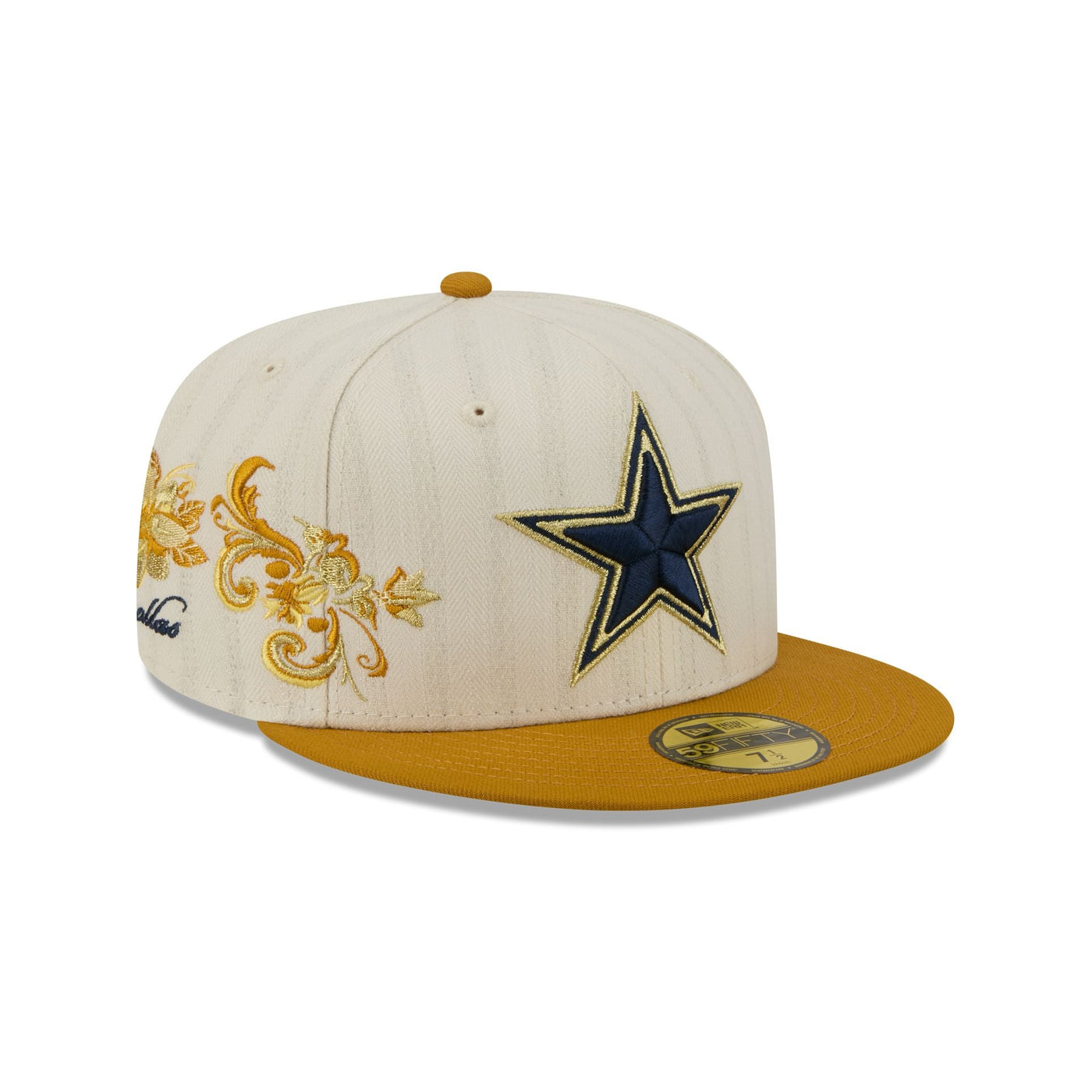 Dallas Cowboys Chrome Herringbone 59FIFTY Fitted Hat