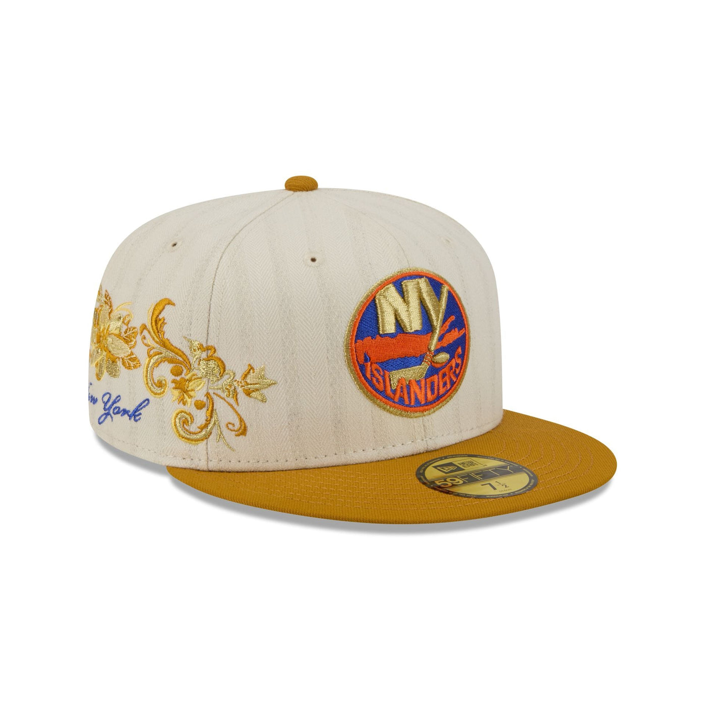 New York Islanders Chrome Herringbone 59FIFTY Fitted Hat