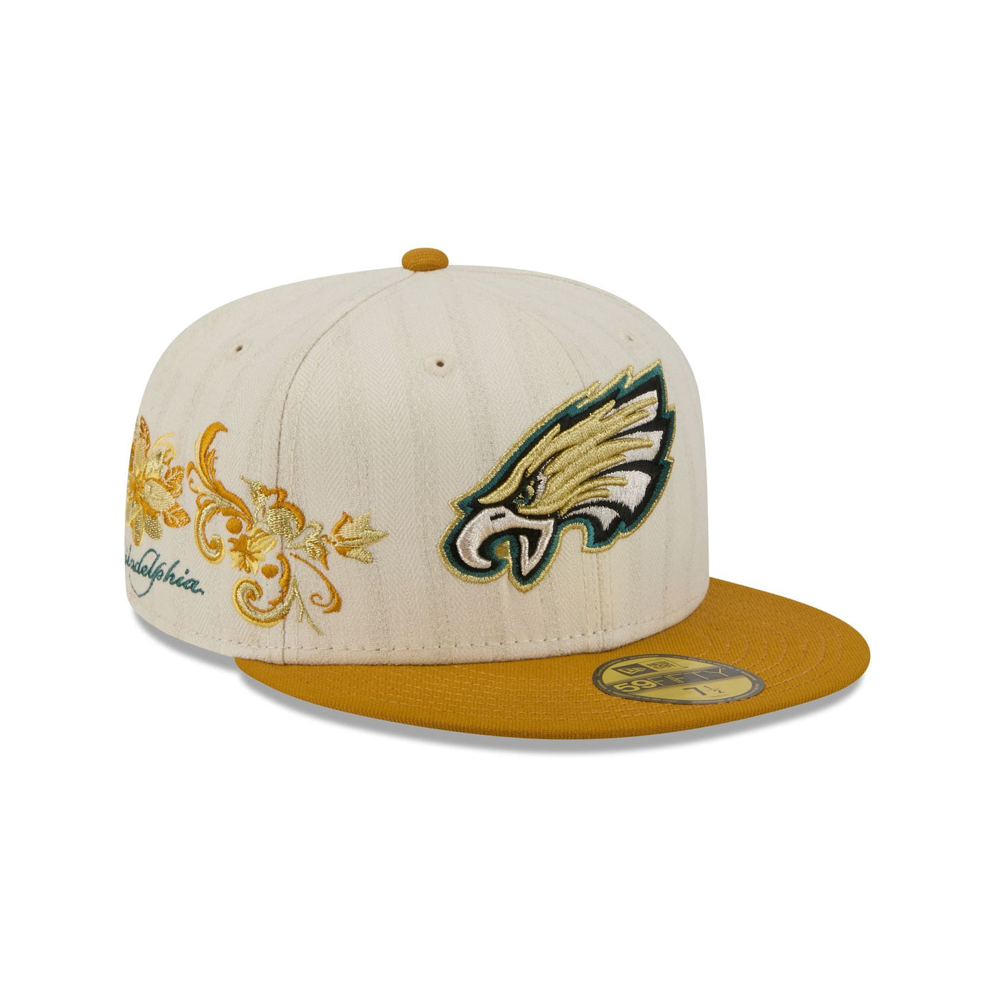 Philadelphia Eagles Chrome Herringbone 59FIFTY Fitted Hat