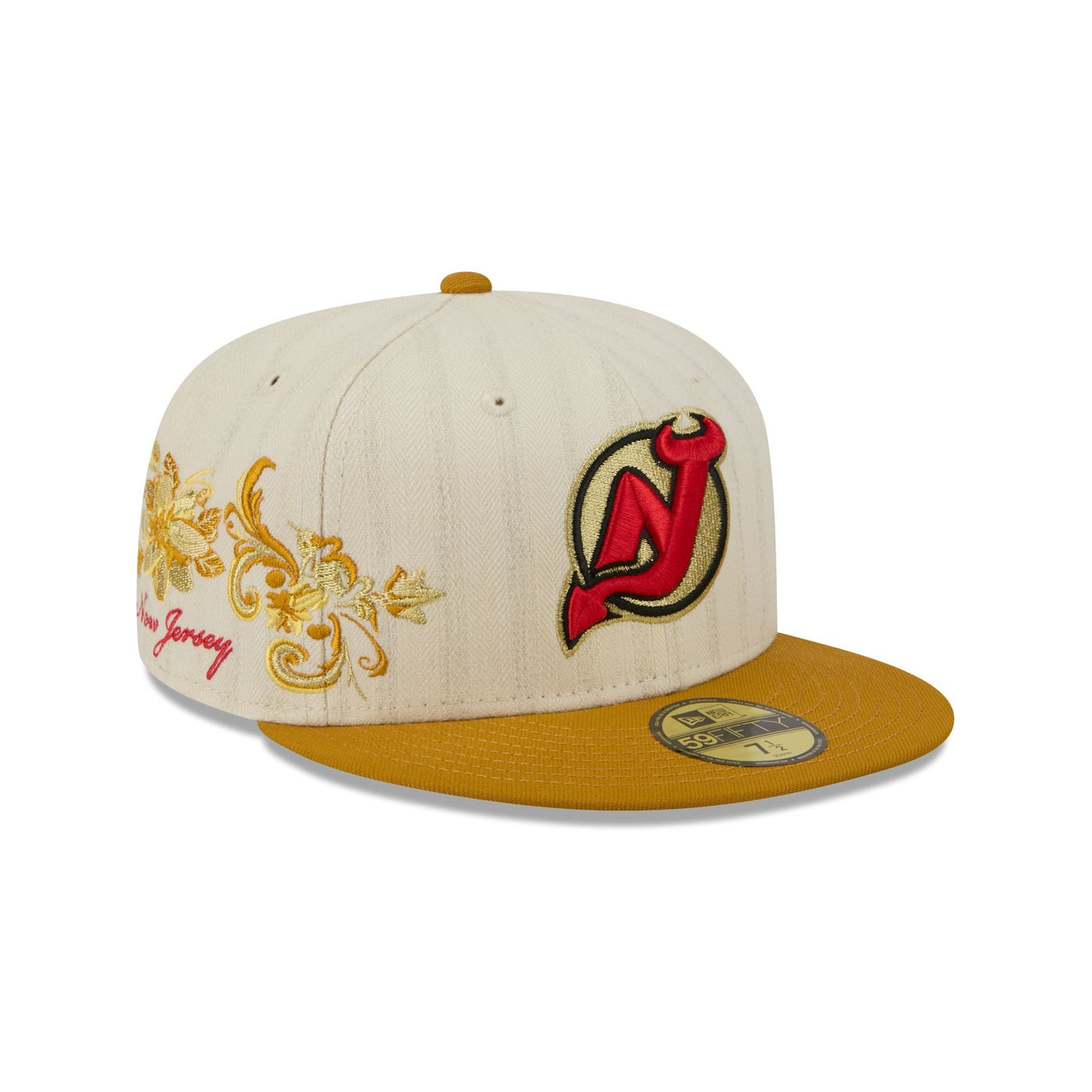 New Jersey Devils Chrome Herringbone 59FIFTY Fitted Hat