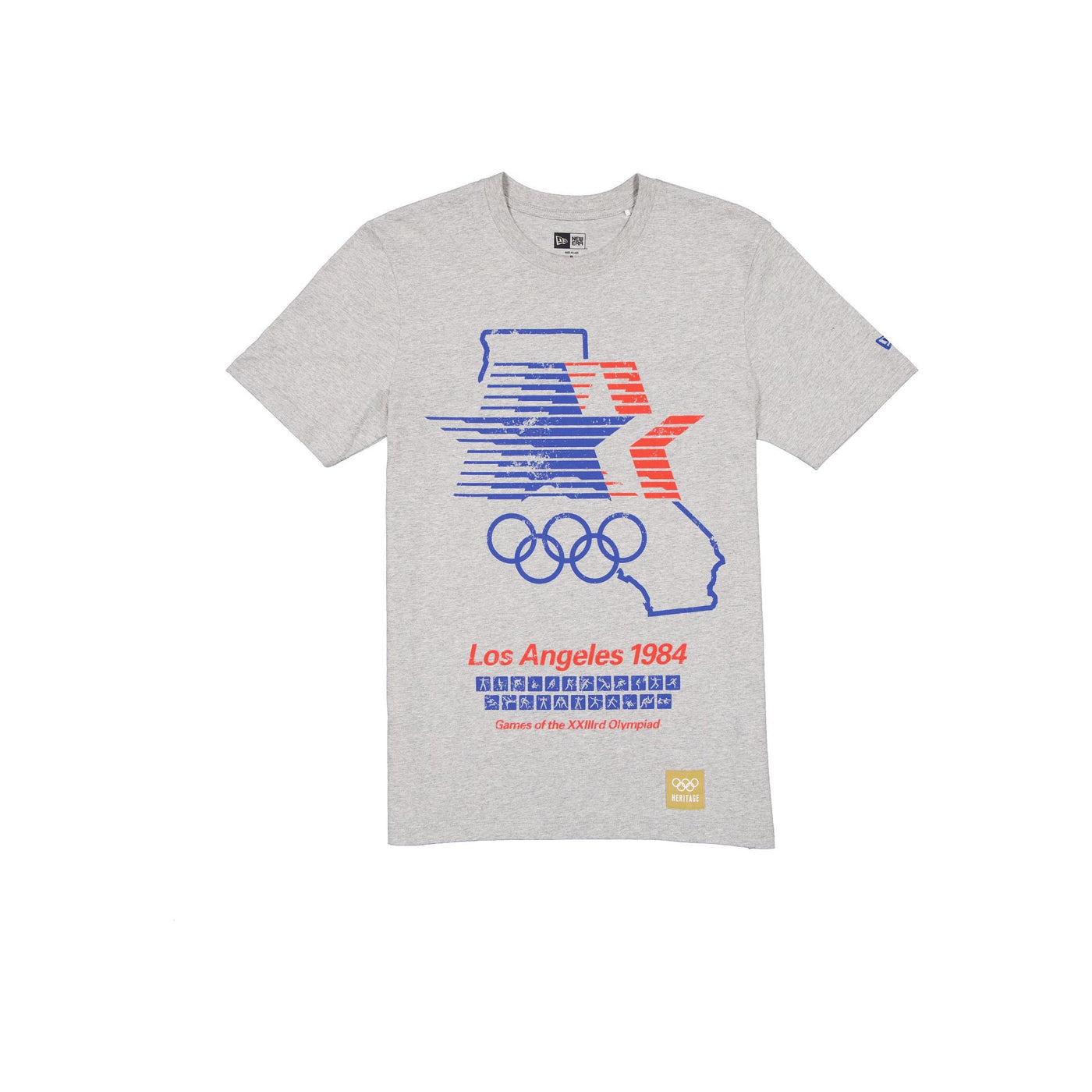 Olympic Heritage Los Angeles 1984 Olympic Games Gray T-Shirt