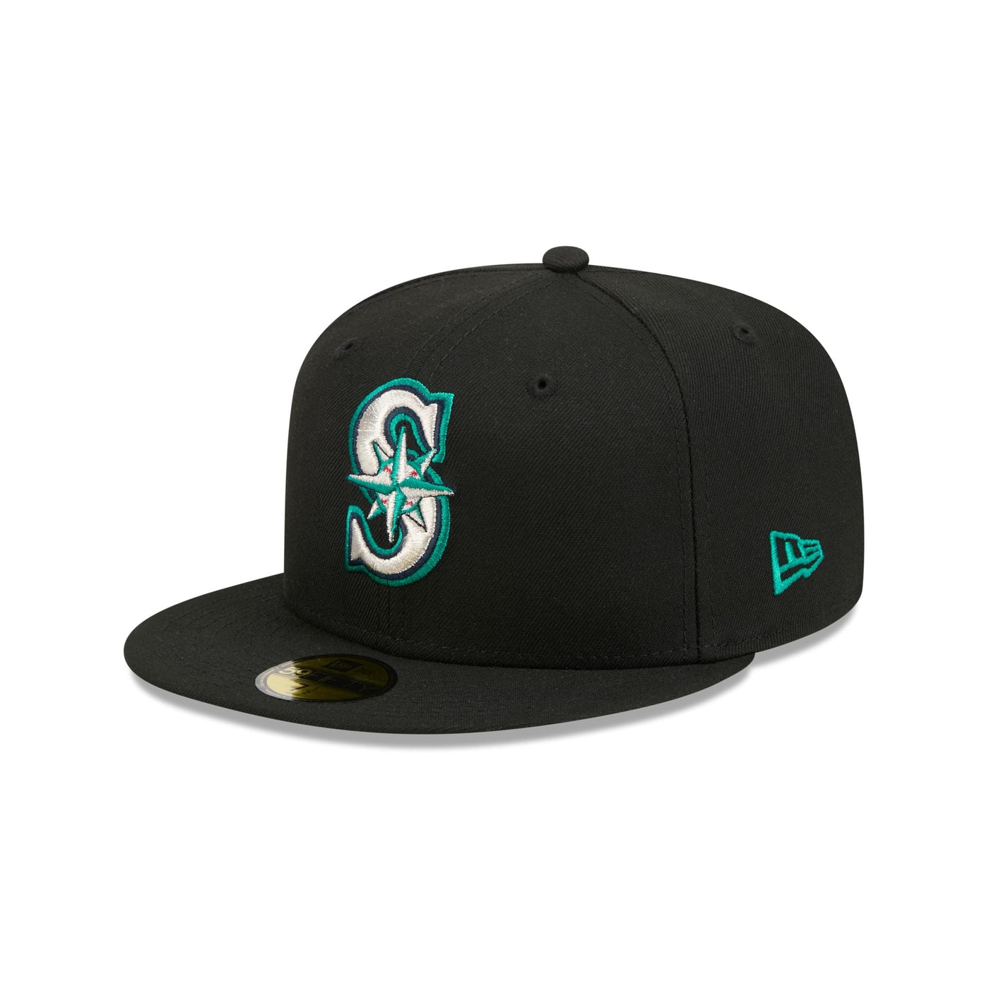 Seattle Mariners Black Basic 59FIFTY Fitted Hat