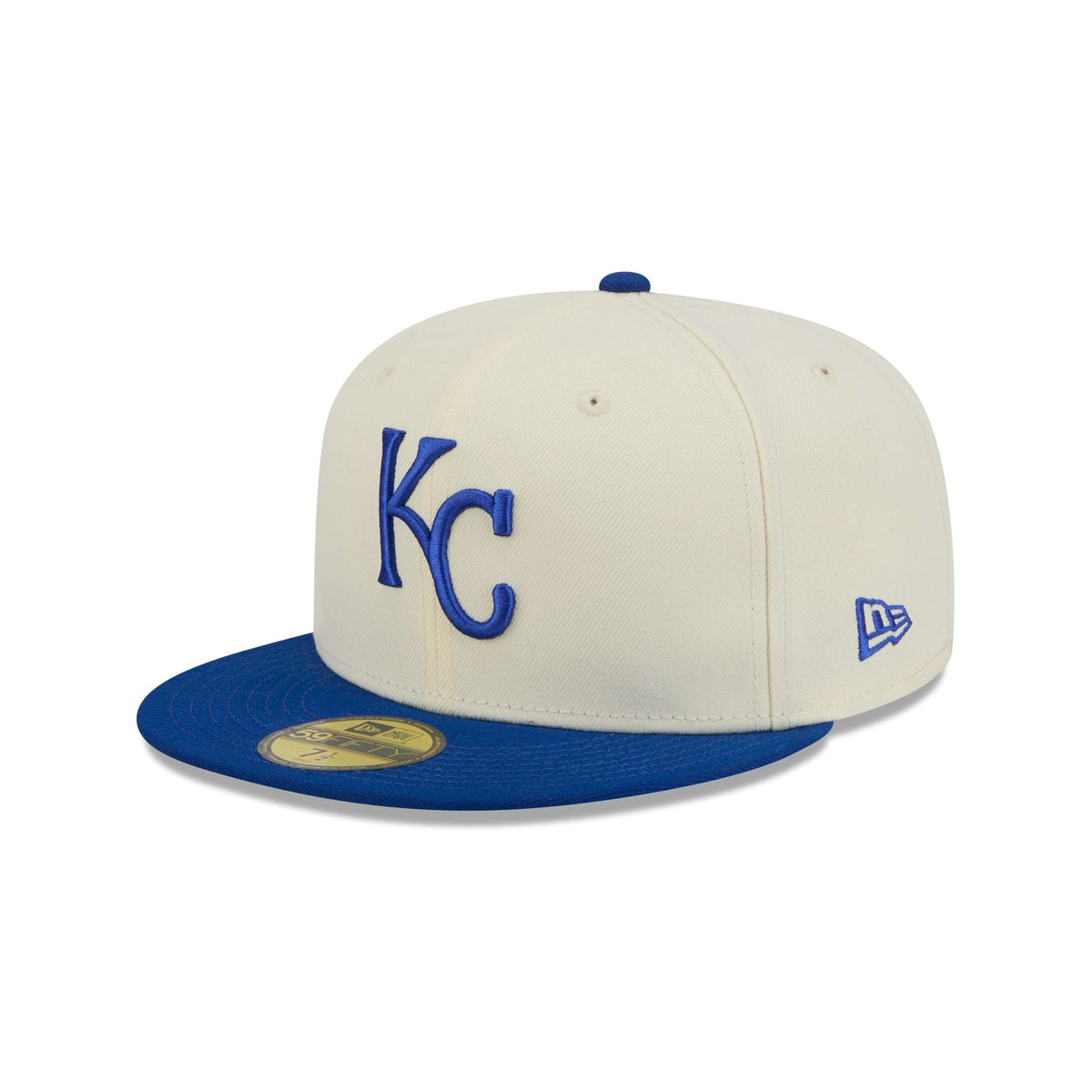 Kansas City Royals Chrome White Basic 59FIFTY Fitted Hat