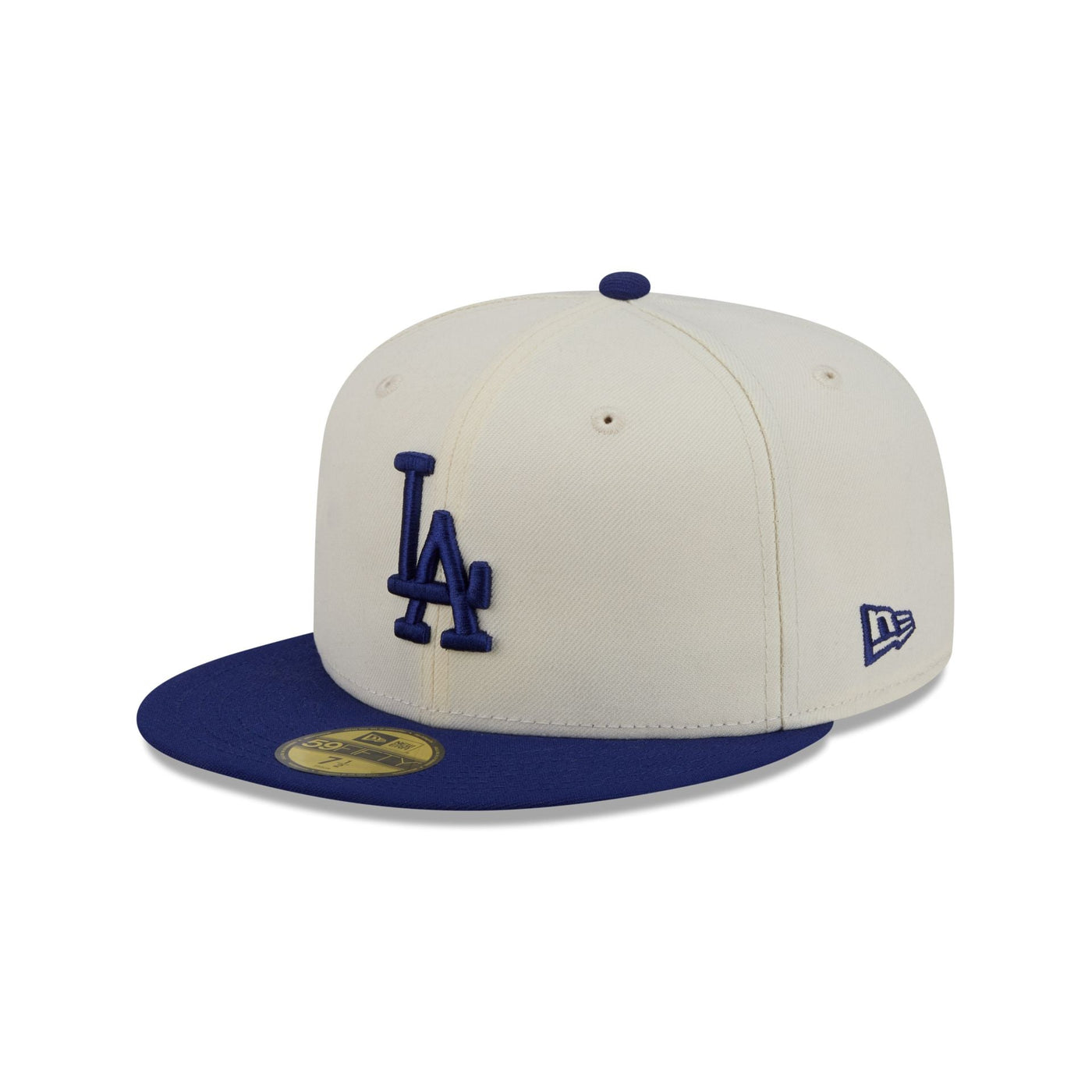 Los Angeles Dodgers Chrome White Basic 59FIFTY Fitted Hat