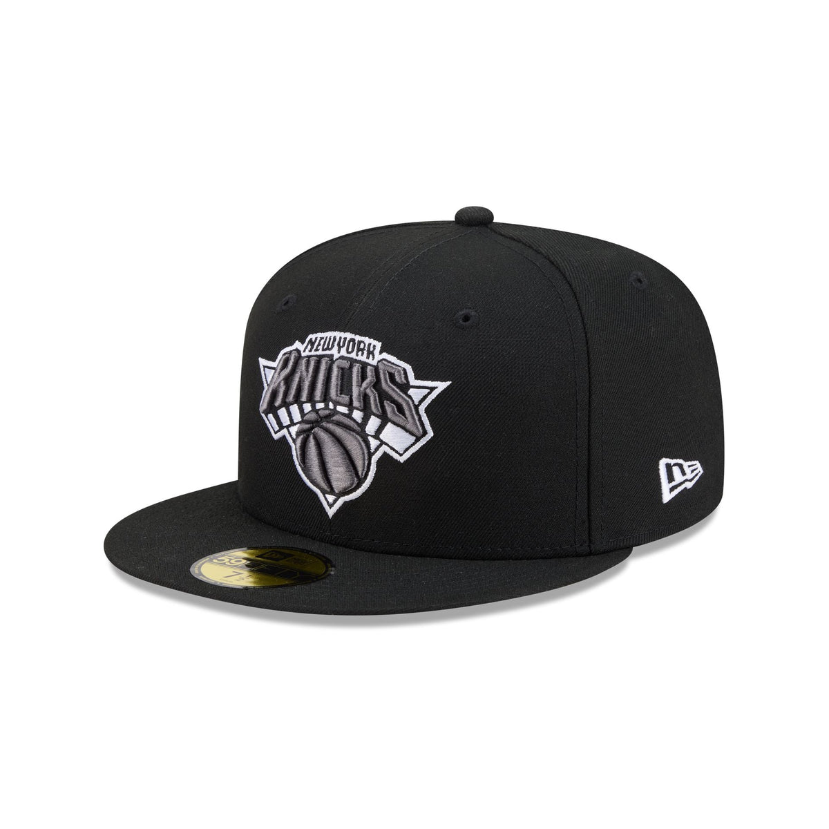 New York Knicks Black and White Basic 59FIFTY Fitted Hat