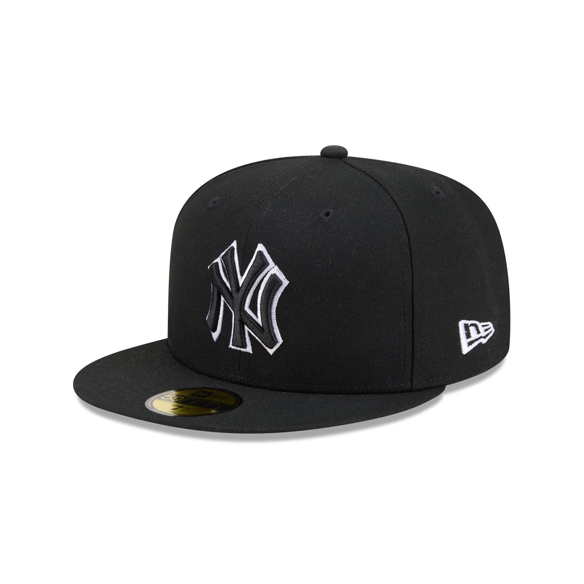 New York Yankees Black and White Basic 59FIFTY Fitted Hat