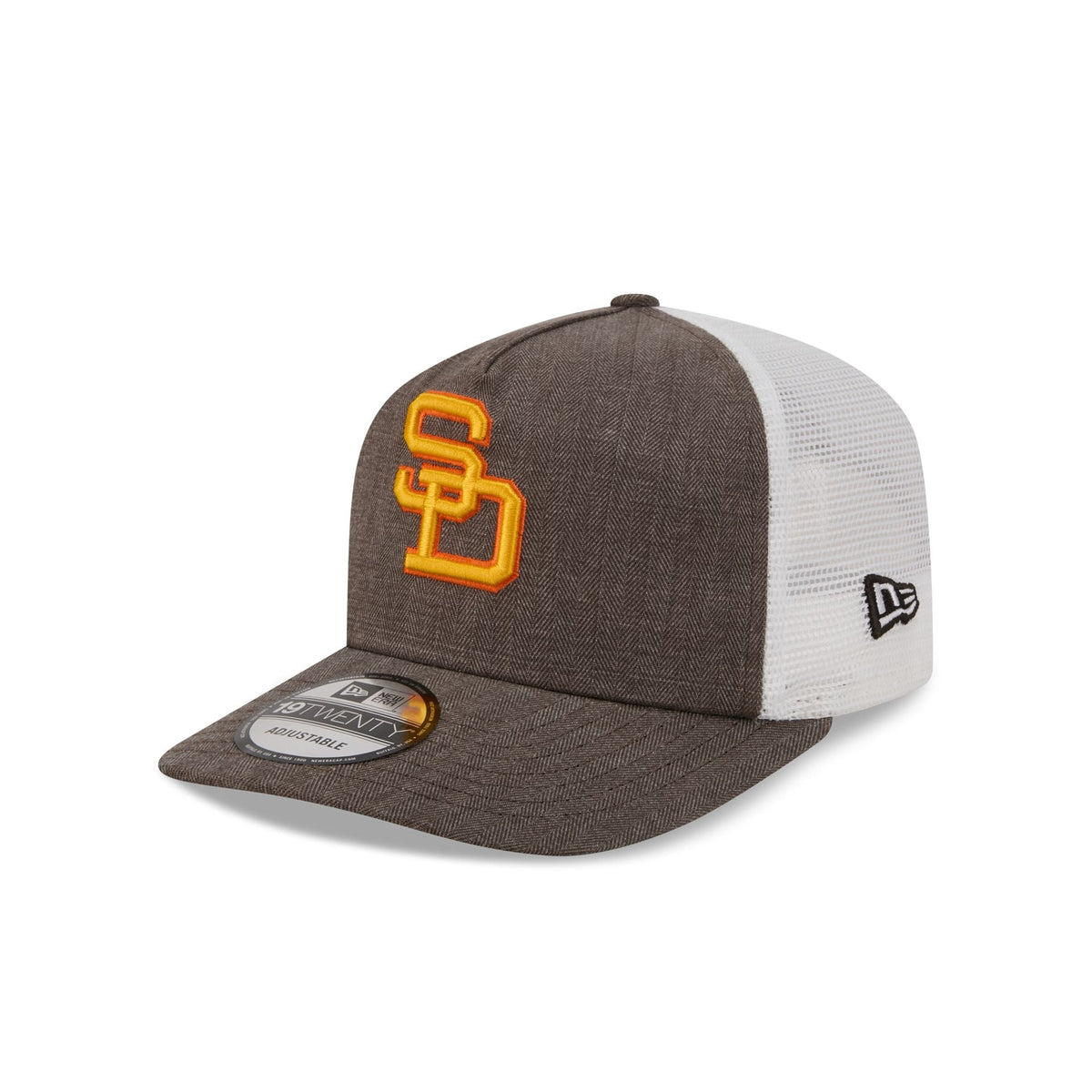 San Diego Padres Herringbone Team Colors 19TWENTY Trucker Hat