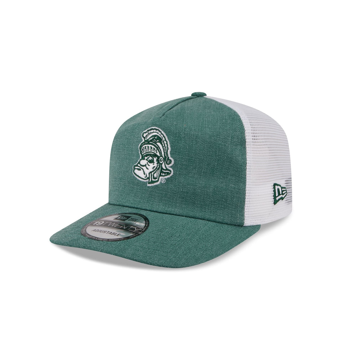 Michigan State Spartans Herringbone Team Colors 19TWENTY Trucker Hat