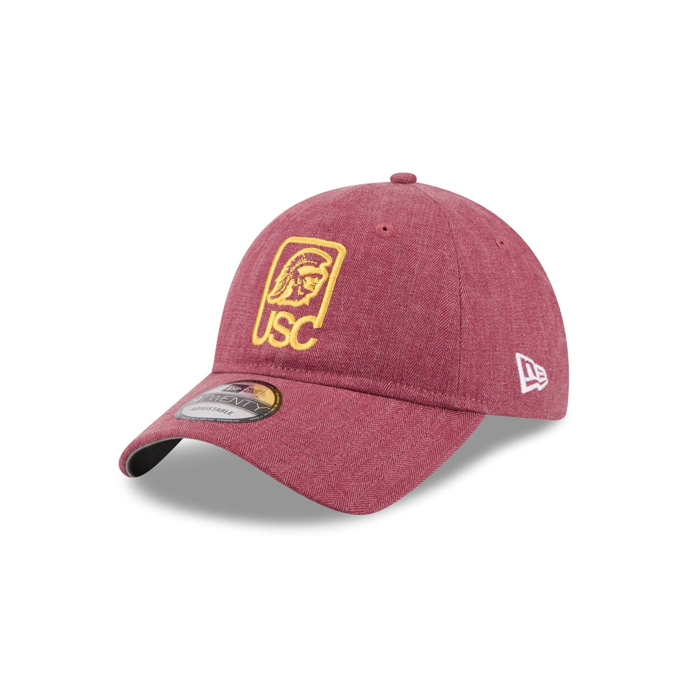 USC Trojans Herringbone Team Colors 9TWENTY Adjustable Hat