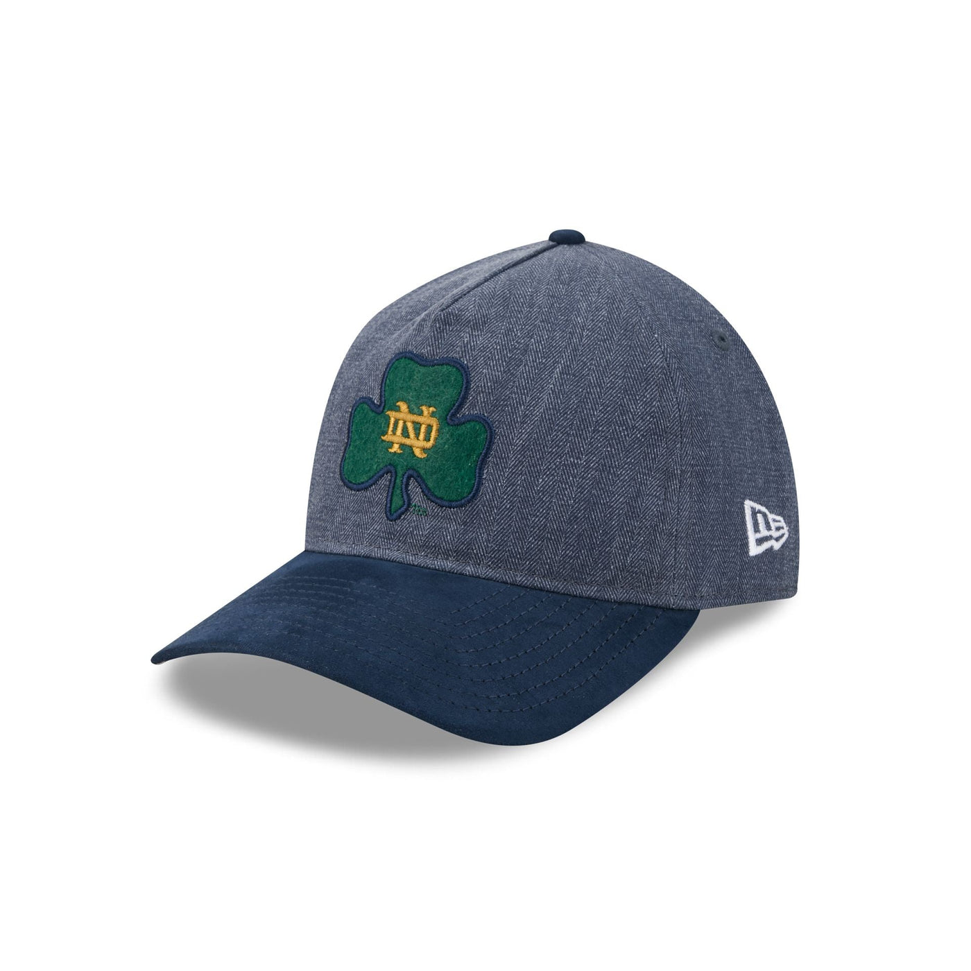 Notre Dame Fighting Irish Herringbone Team Colors 9TWENTY A-Frame Adjustable Hat