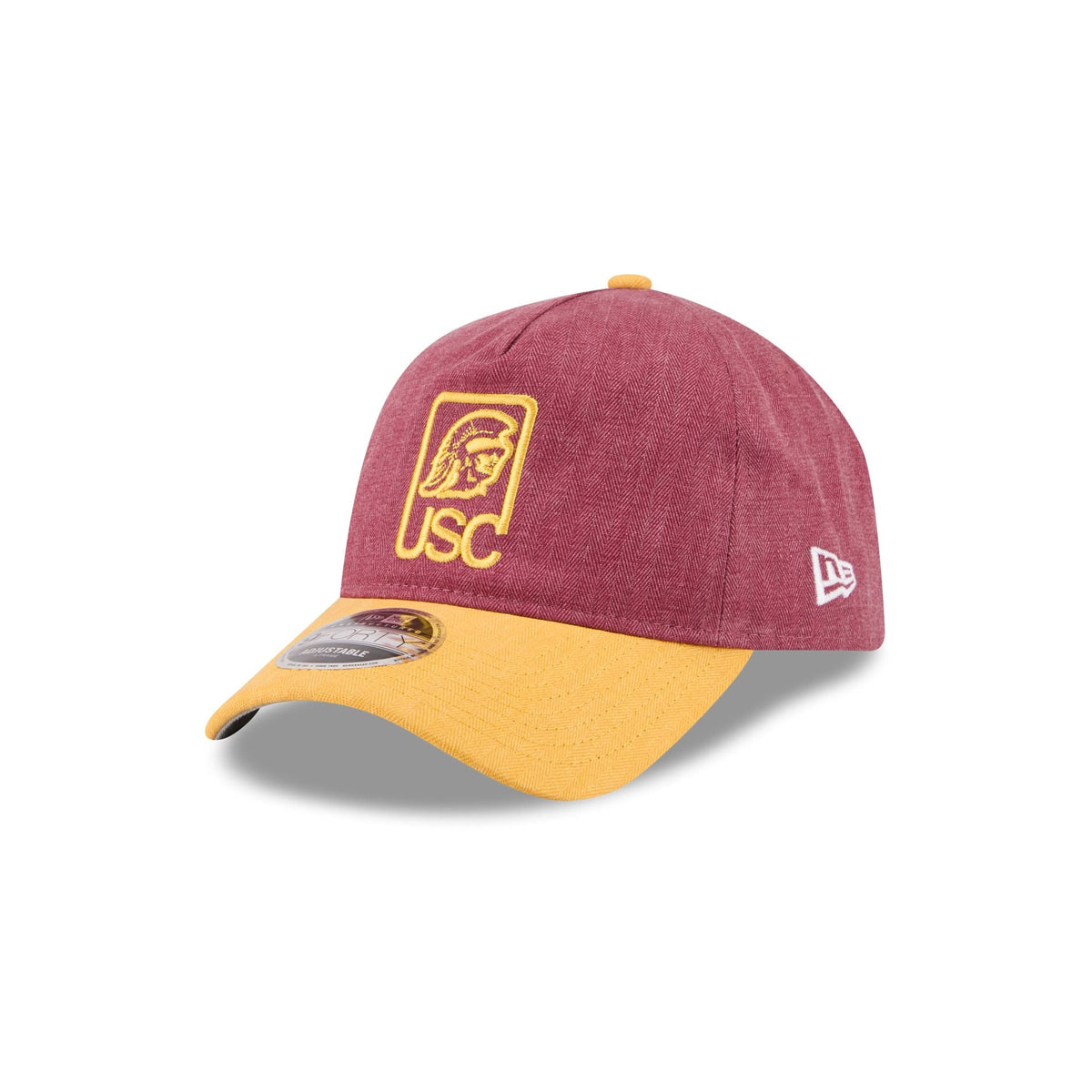 USC Trojans Herringbone Team Colors 9FORTY A-Frame Adjustable Hat