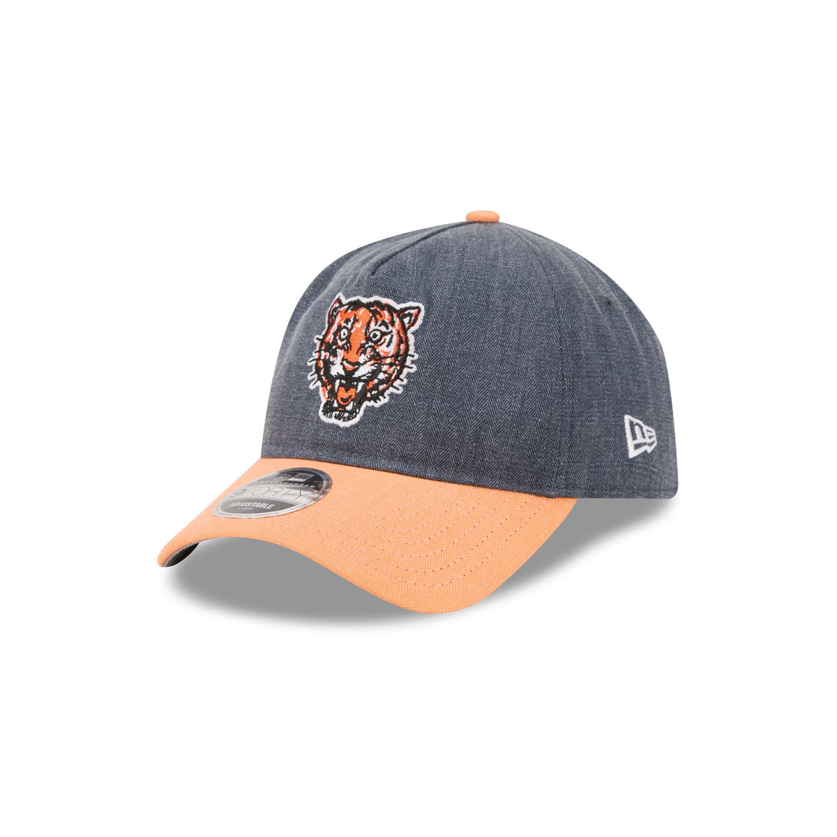 Detroit Tigers Herringbone Team Colors 9FORTY A-Frame Adjustable Hat