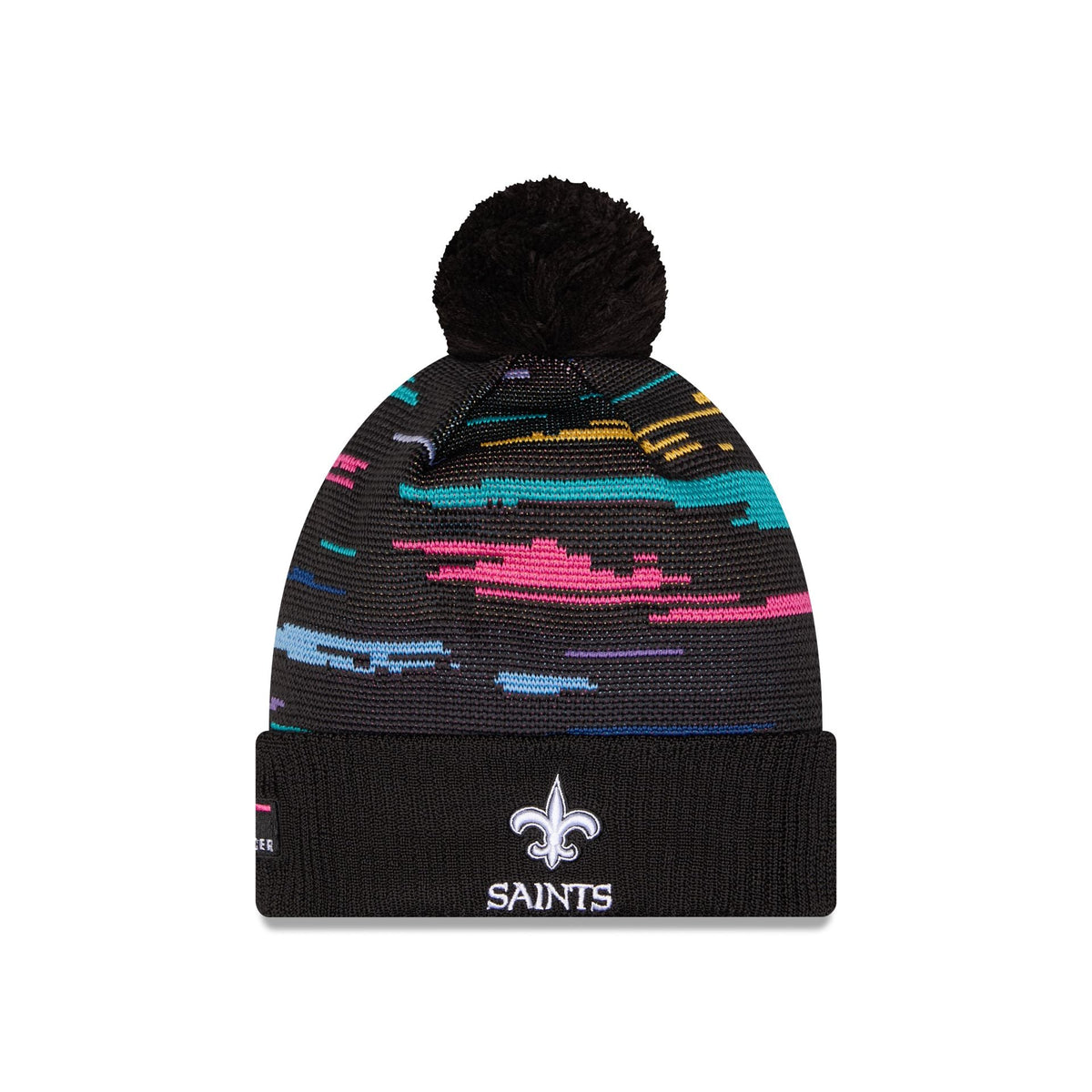 New Orleans Saints 2026 Crucial Catch Pom Knit Hat