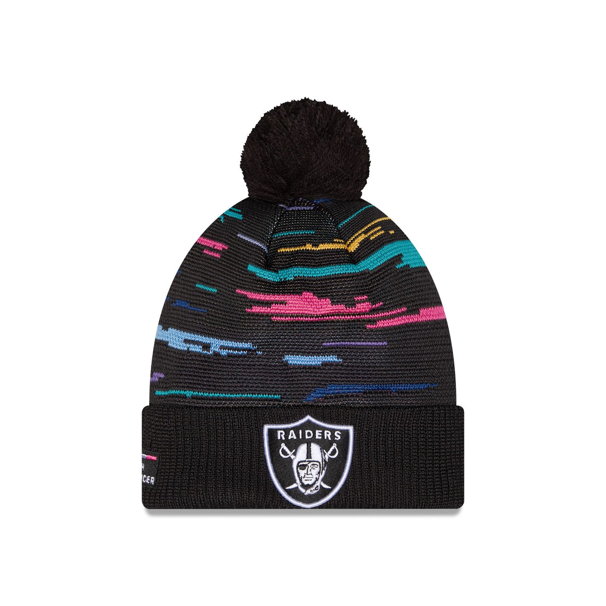 Las Vegas Raiders 2026 Crucial Catch Pom Knit Hat