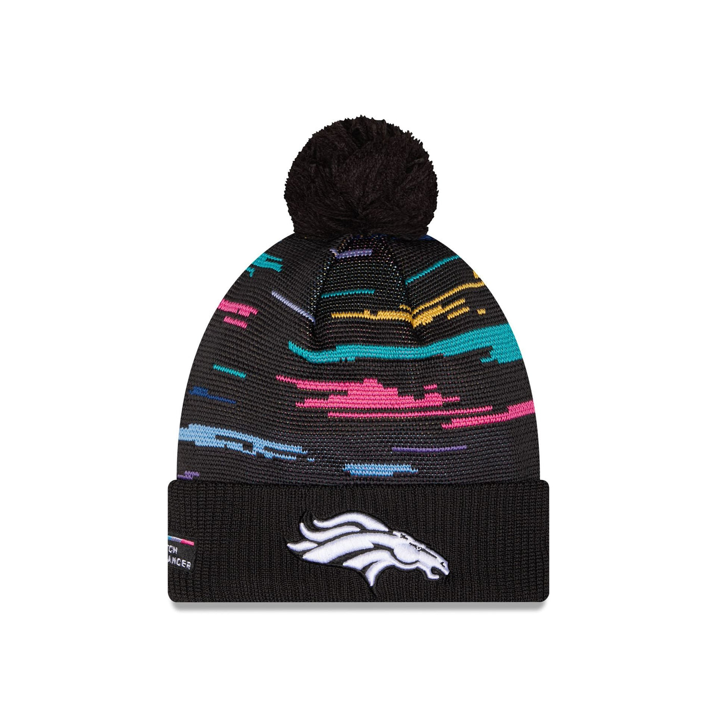 Denver Broncos 2026 Crucial Catch Pom Knit Hat