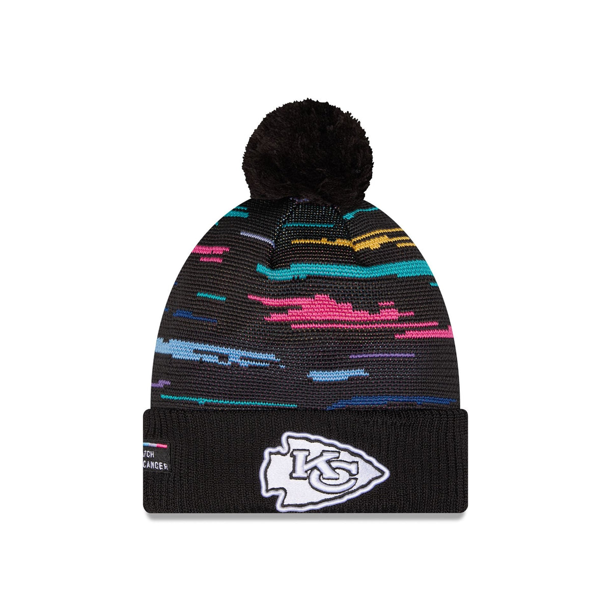 Kansas City Chiefs 2026 Crucial Catch Pom Knit Hat
