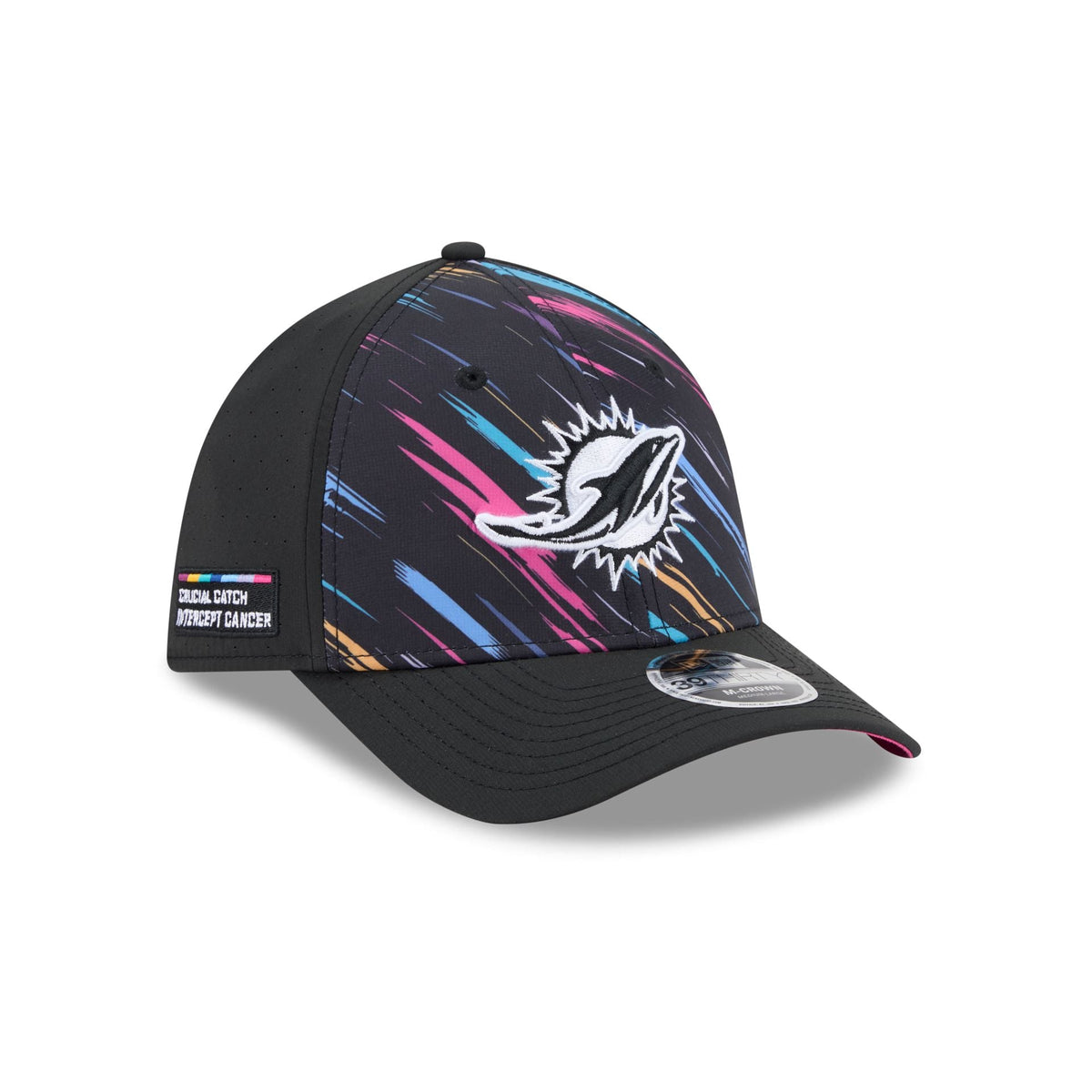Miami Dolphins 2026 Crucial Catch 39THIRTY M-Crown Stretch Fit Hat