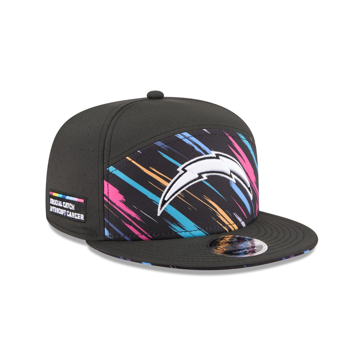 Los Angeles Chargers 2026 Crucial Catch Split Panel 9FIFTY Snapback Hat
