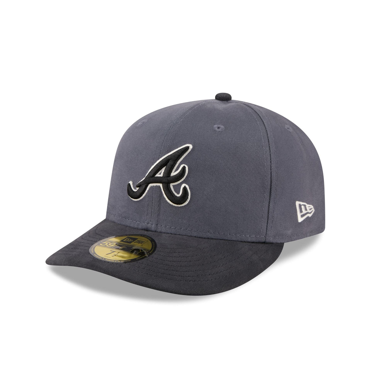 Atlanta Braves Graphite Twill 59FIFTY Fitted Hat