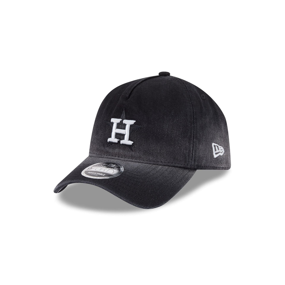 Houston Astros Washed Black Denim 9FORTY A-Frame Unstructured Snapback Hat