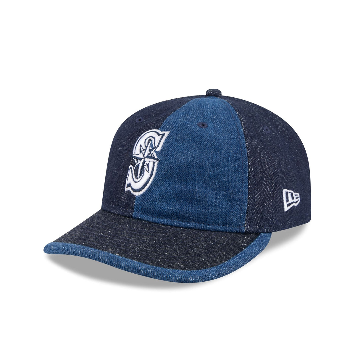 Seattle Mariners Multi-Panel Denim Retro Crown 59FIFTY Fitted Hat