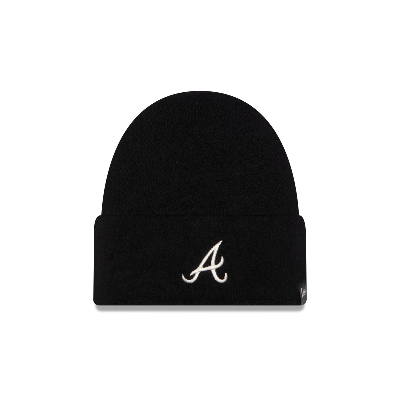 Atlanta Braves Cashmere Black Cuffless Knit Beanie Hat