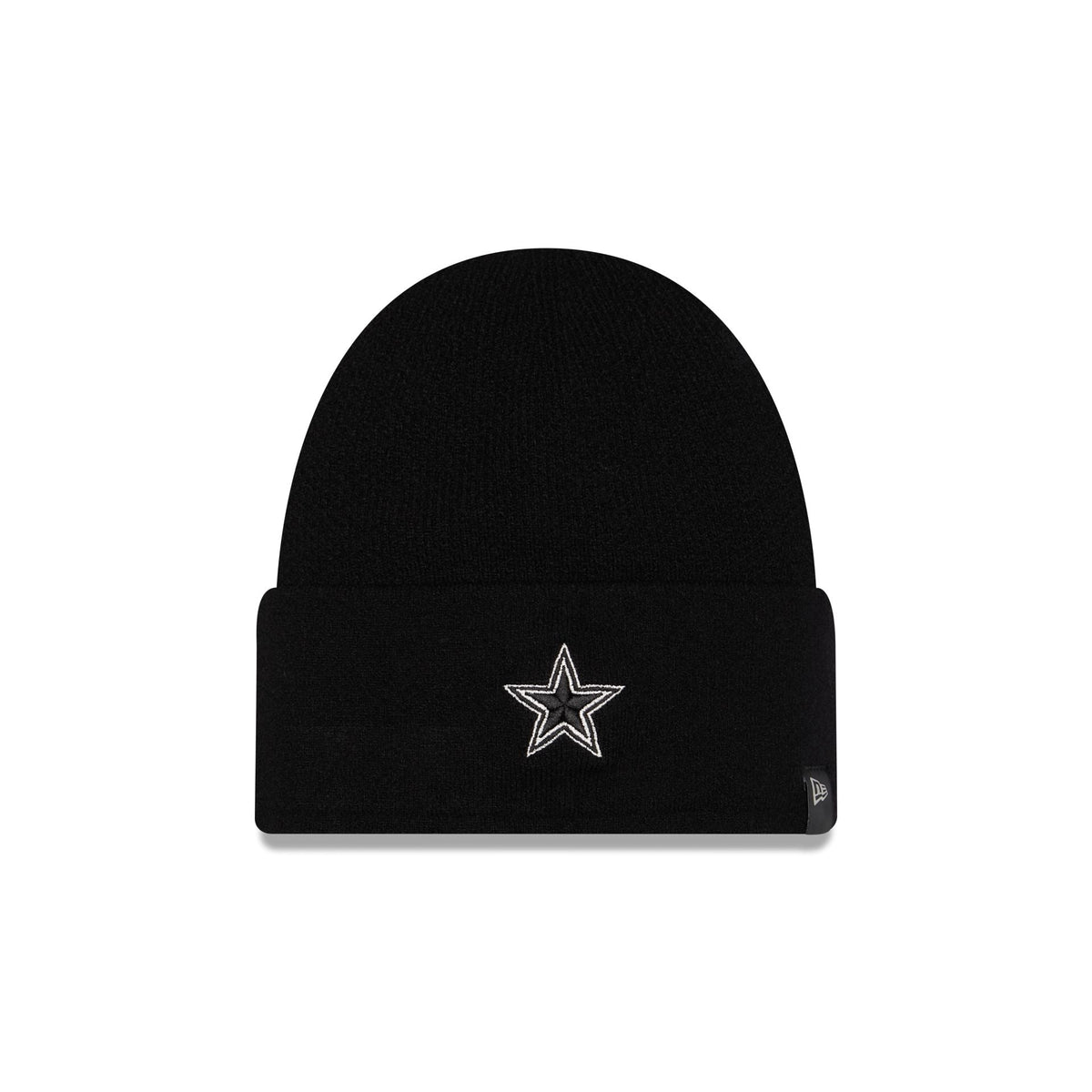 Dallas Cowboys Cashmere Black Cuffless Knit Beanie Hat