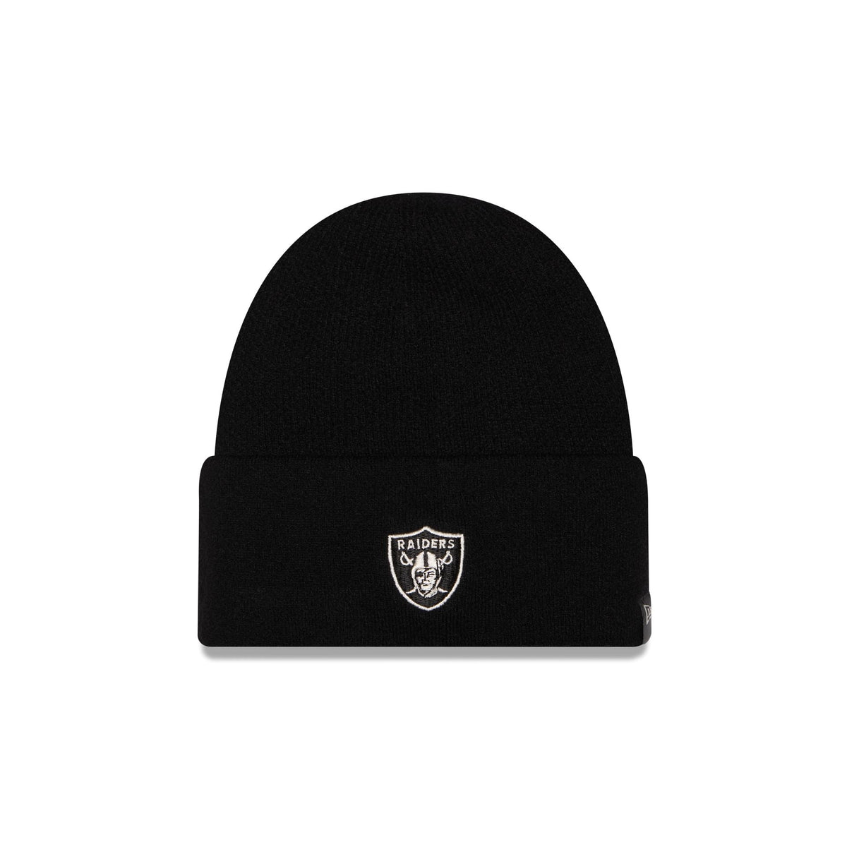 Las Vegas Raiders Cashmere Black Cuffless Knit Beanie Hat