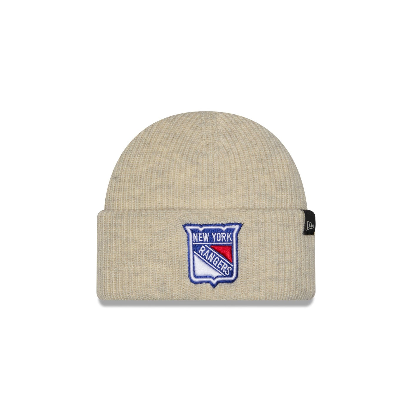 New York Rangers Woolen Heather Gray Short Cuff Knit Beanie Hat