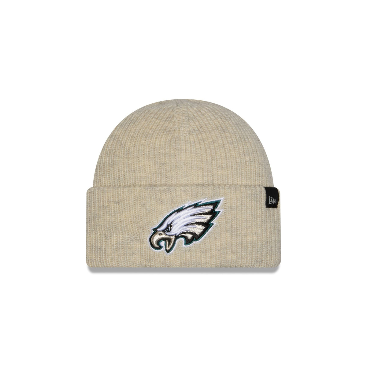 Philadelphia Eagles Woolen Heather Gray Short Cuff Knit Beanie Hat