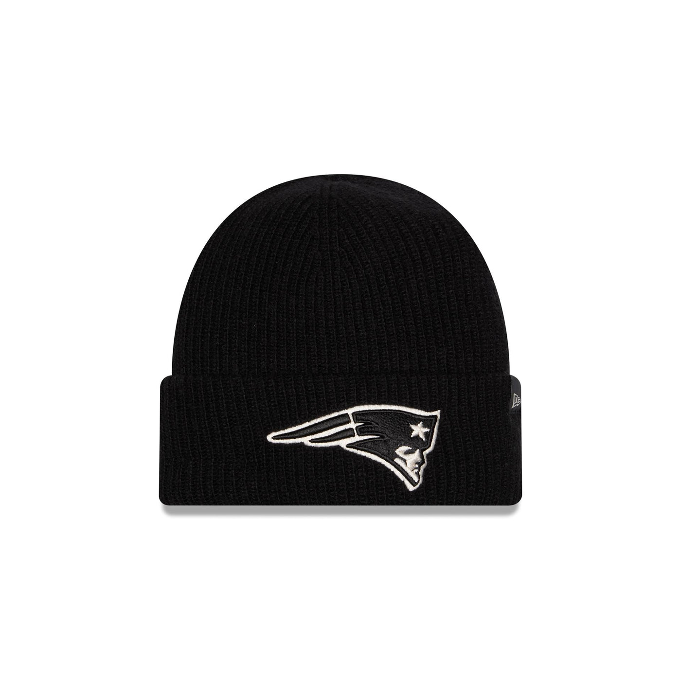 New England Patriots Woolen Black Short Cuff Knit Beanie Hat