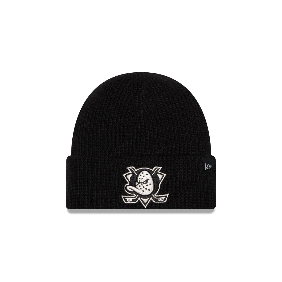 Anaheim Ducks Woolen Black Short Cuff Knit Beanie Hat