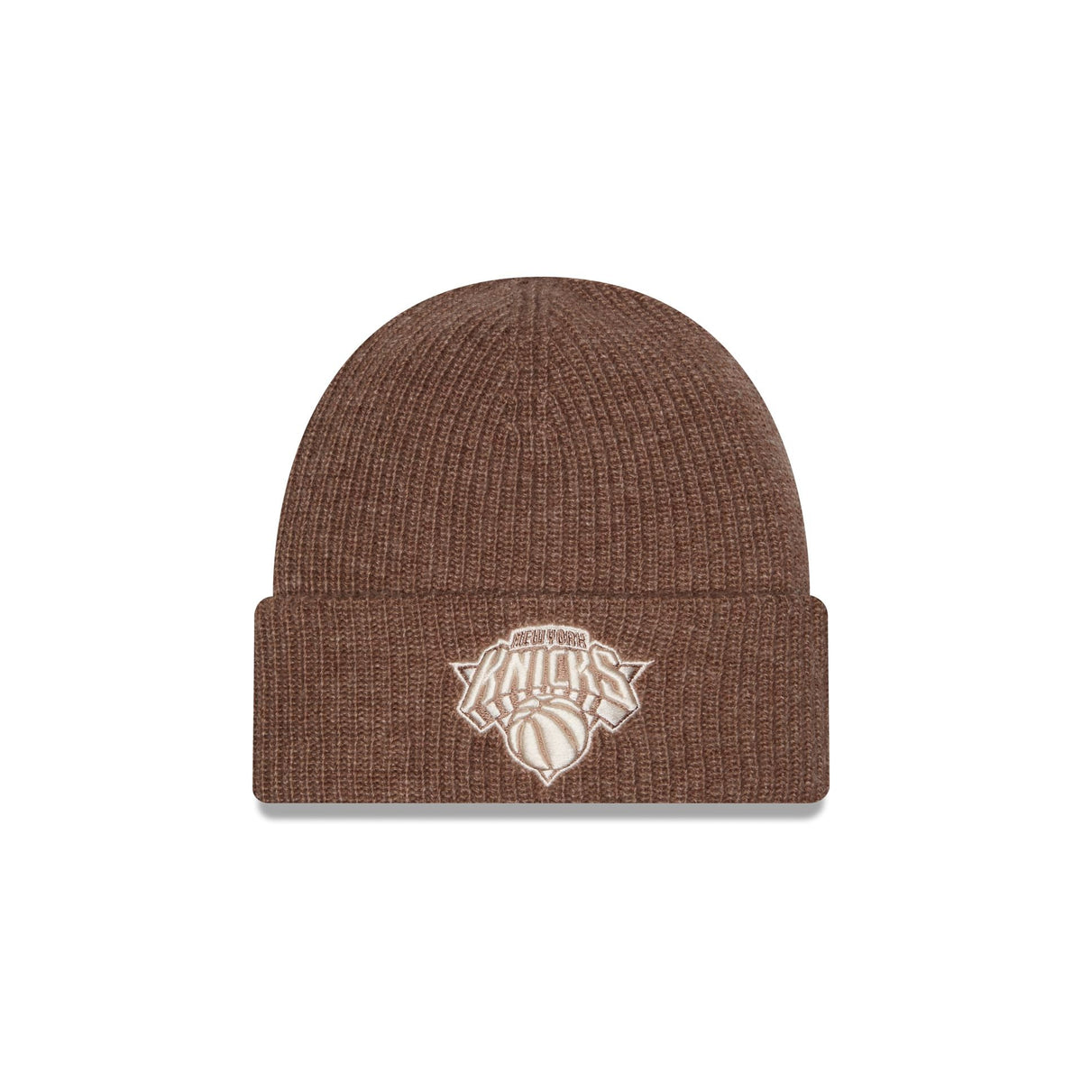 New York Knicks Woolen Tan Short Cuff Knit Beanie Hat