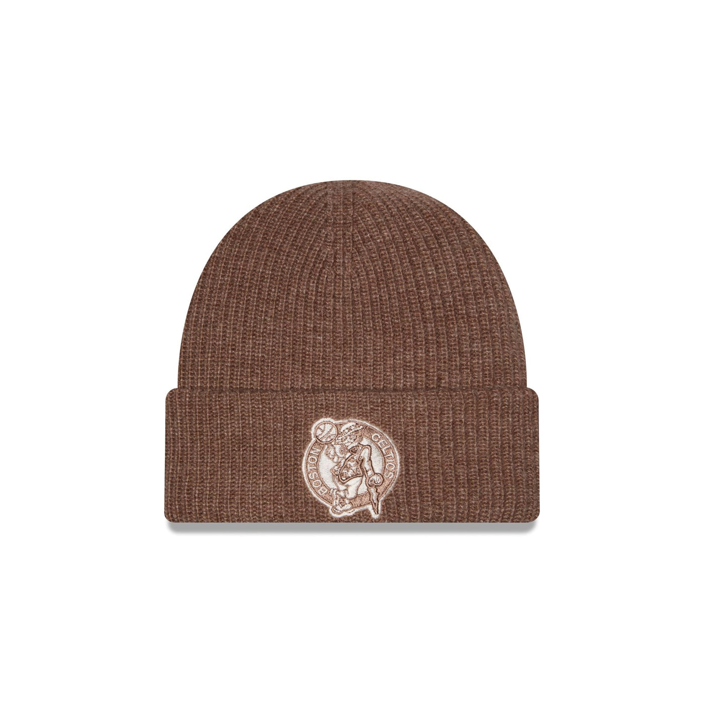 Boston Celtics Woolen Tan Short Cuff Knit Beanie Hat