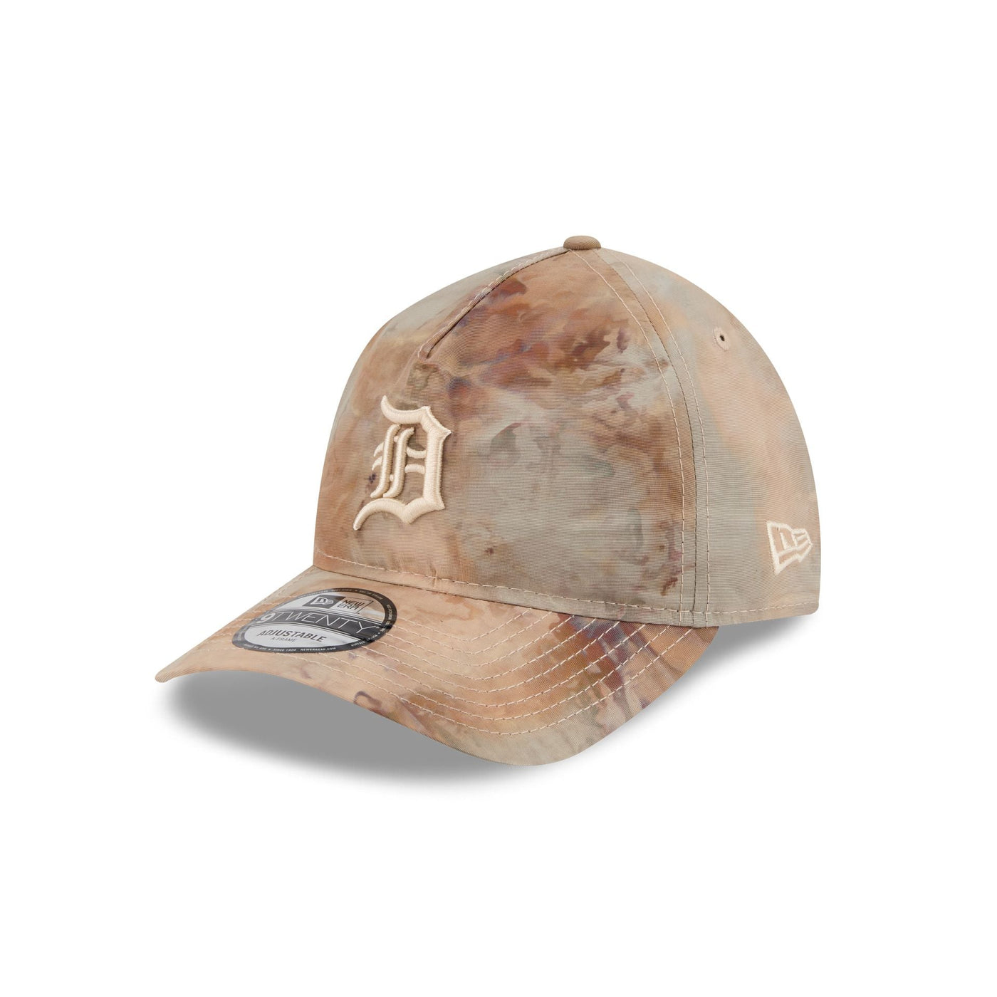 Detroit Tigers Washed Nylon Brown 9TWENTY A-Frame Adjustable Hat