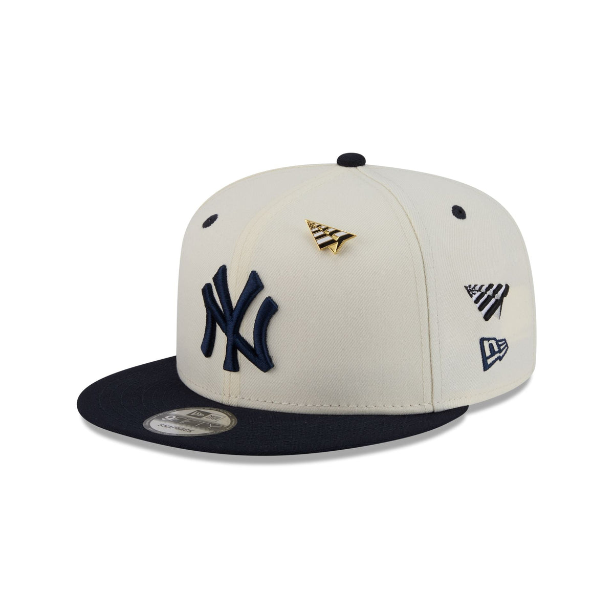 Paper Planes x New York Yankees Chrome White 9FIFTY Snapback Hat