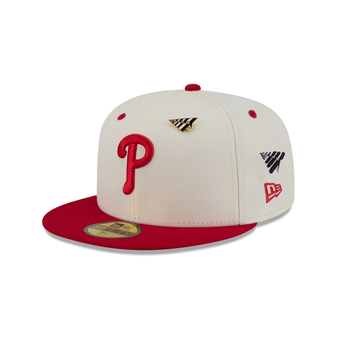 Paper Planes x Philadelphia Phillies Chrome White 59FIFTY Fitted Hat