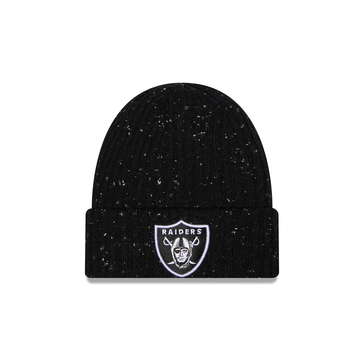 Las Vegas Raiders Speckled Cuff Knit Beanie Hat