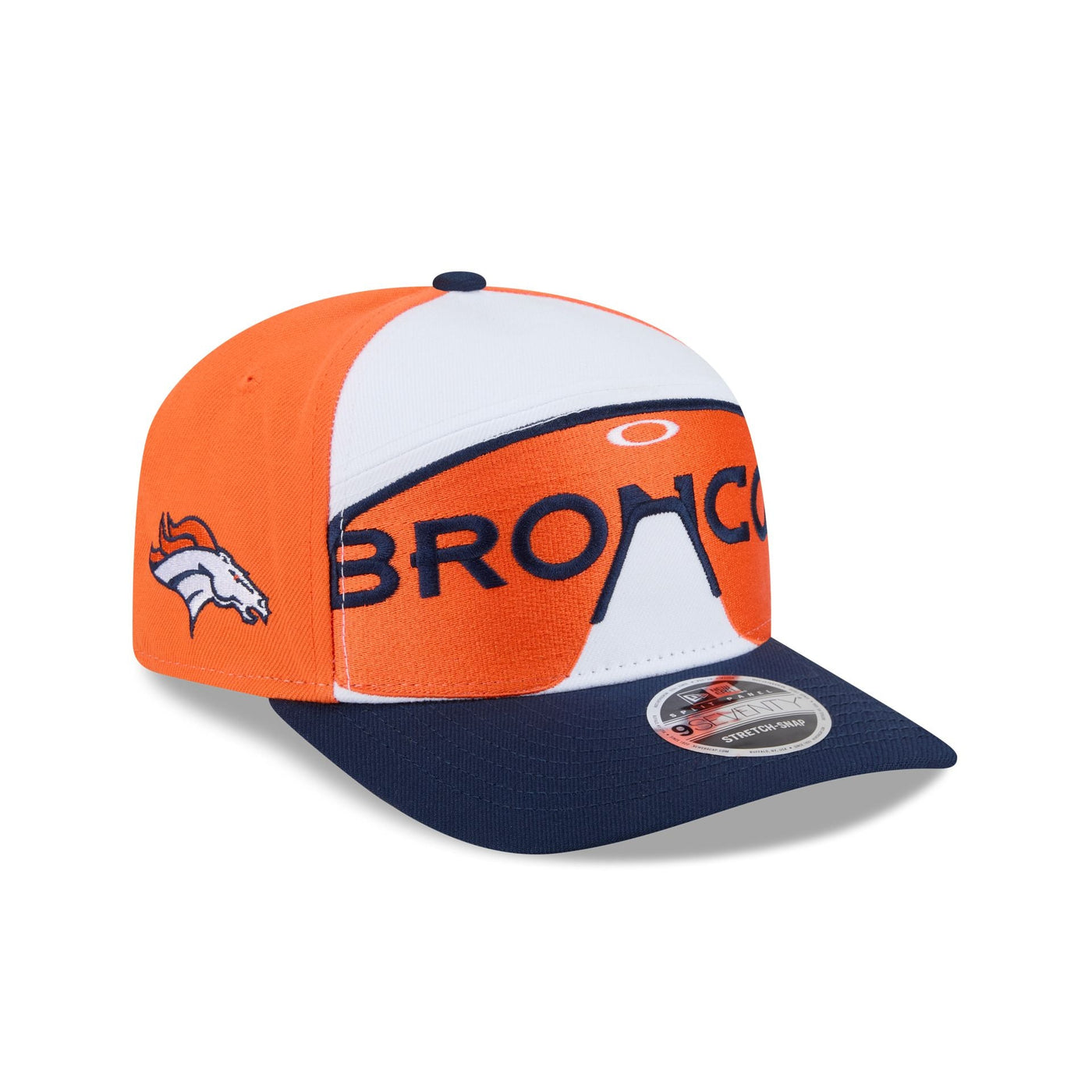 Oakley x Denver Broncos Sunglasses Split Panel 9SEVENTY Stretch-Snap Hat
