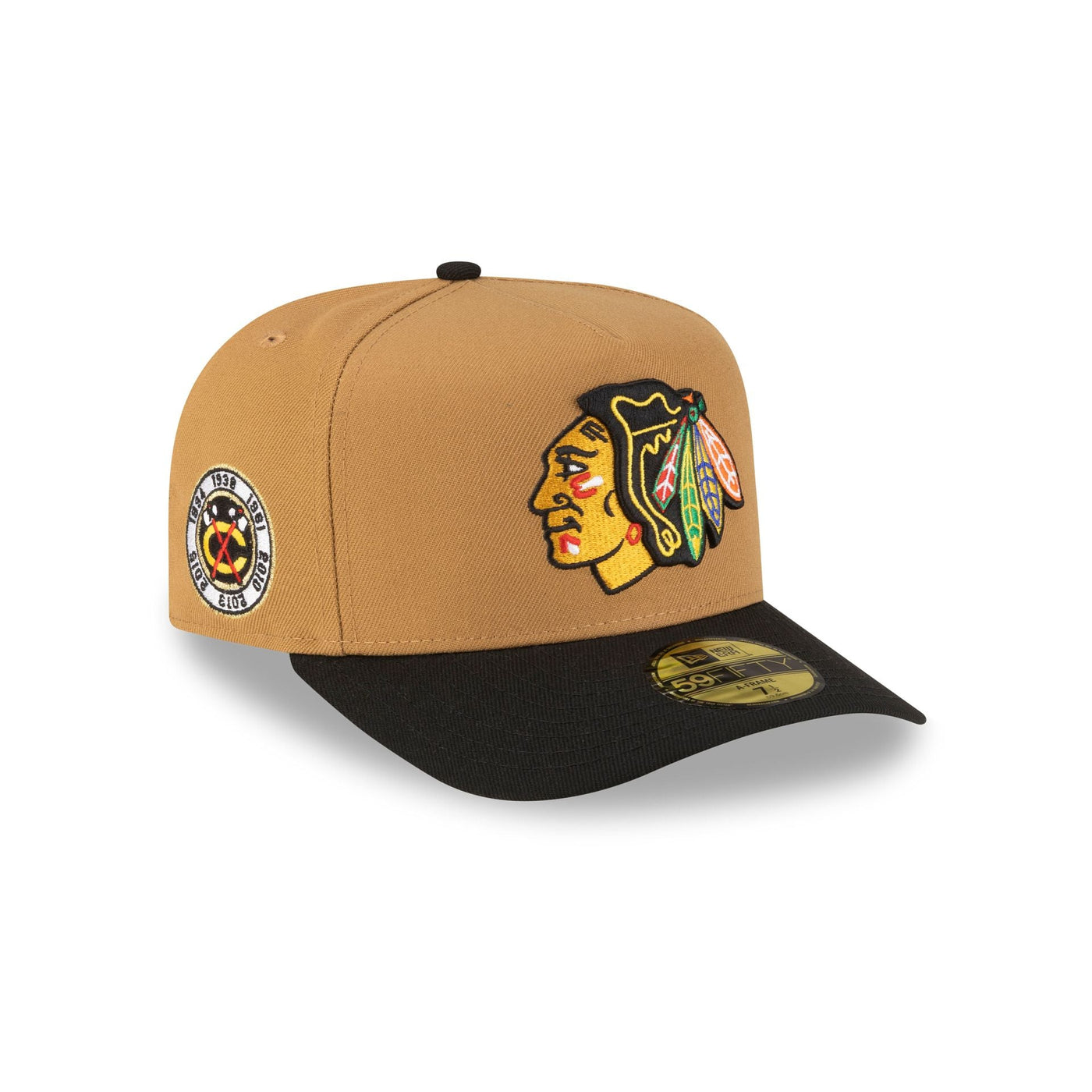 Just Caps Golden Pack Chicago Blackhawks 59FIFTY A-Frame Fitted Hat