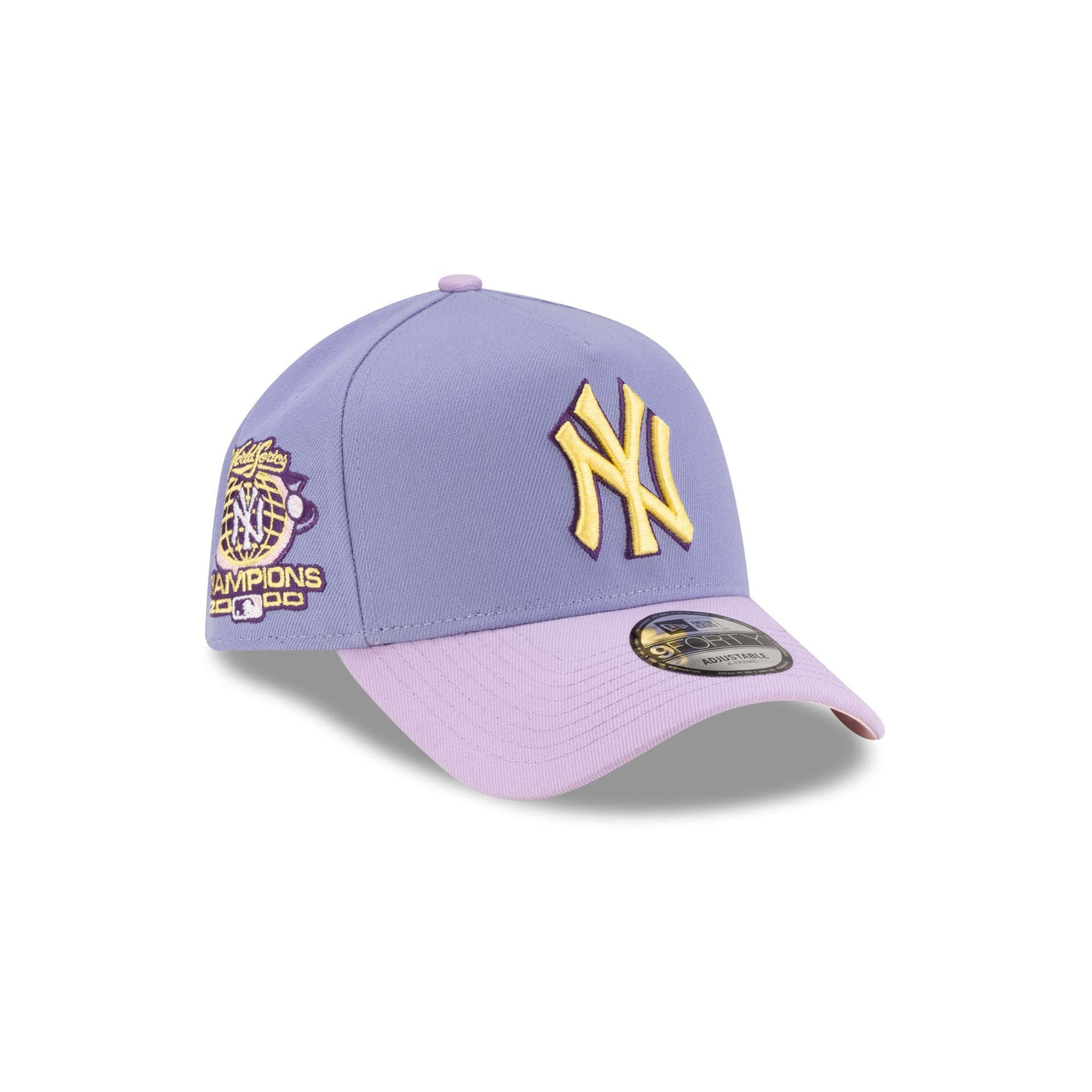 New York Yankees Lavender Pink 9FORTY A-Frame Snapback Hat