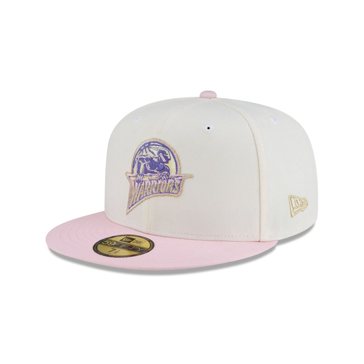 Just Caps Chrome Pink Golden State Warriors 59FIFTY Fitted Hat