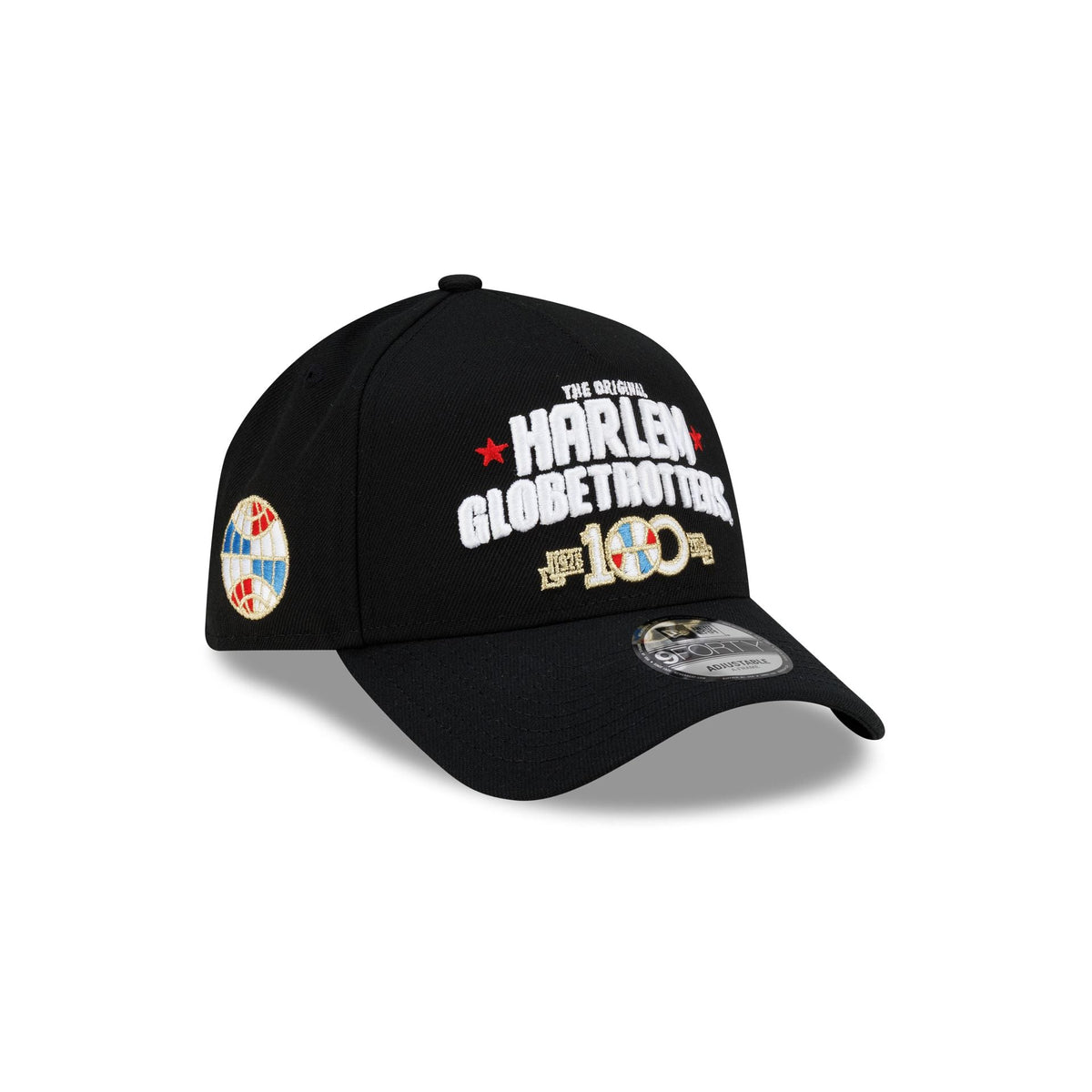 Harlem Globetrotters 100th Anniversary Black 9FORTY A-Frame Snapback Hat