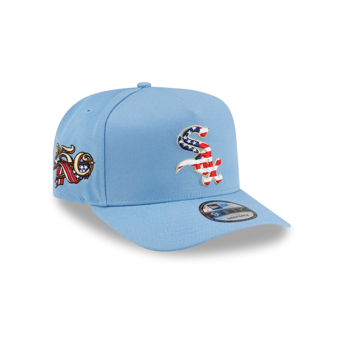Chicago White Sox Red, White & Blue 9FIFTY A-Frame Snapback Hat