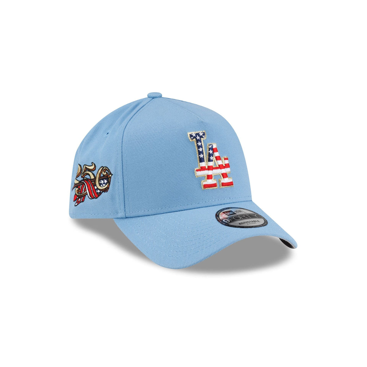 Los Angeles Dodgers Red, White & Blue 9FORTY A-Frame Snapback Hat
